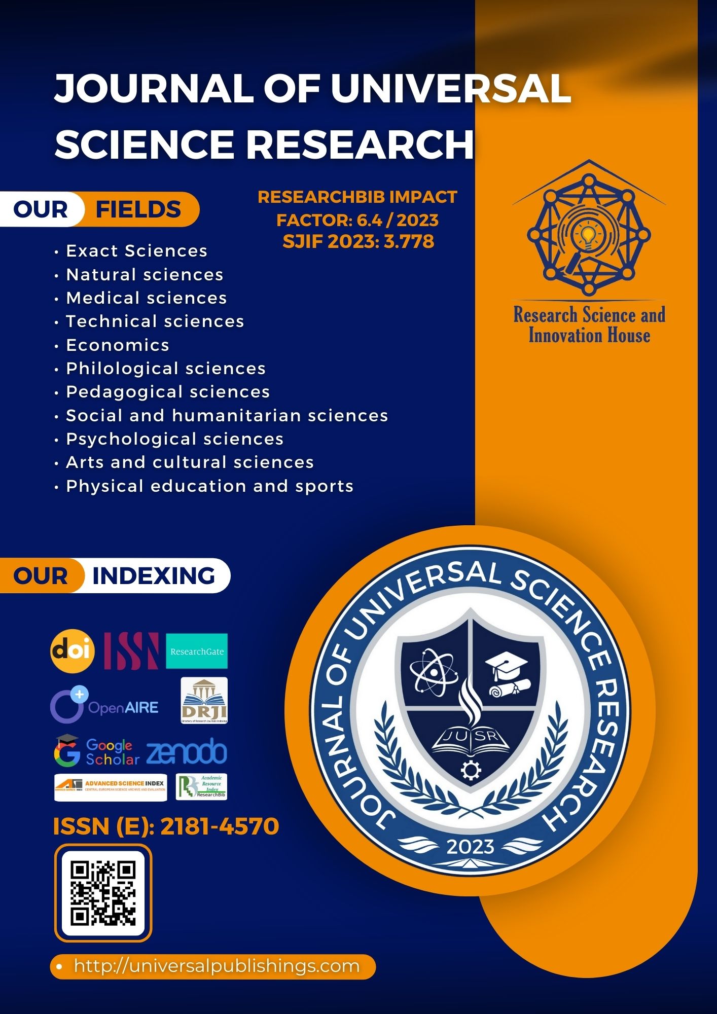 Vol. 4 No. 6 (2026): Journal of Universal Science Research