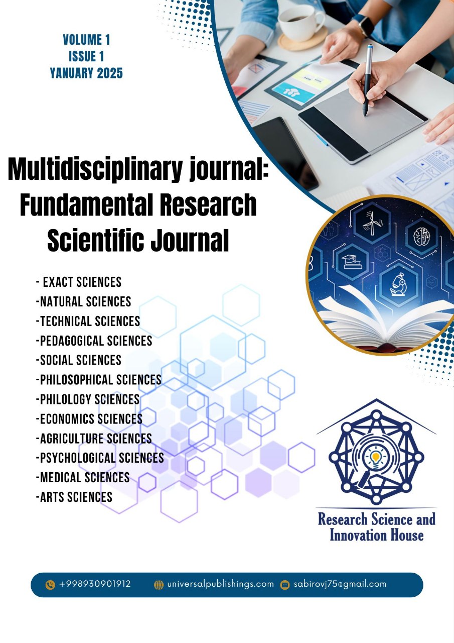 Vol. 1 No. 9 (2025): MULTIDISCIPLINARY JOURNAL: FUNDAMENTAL   RESEARCH SCIENTIFIC JOURNAL
