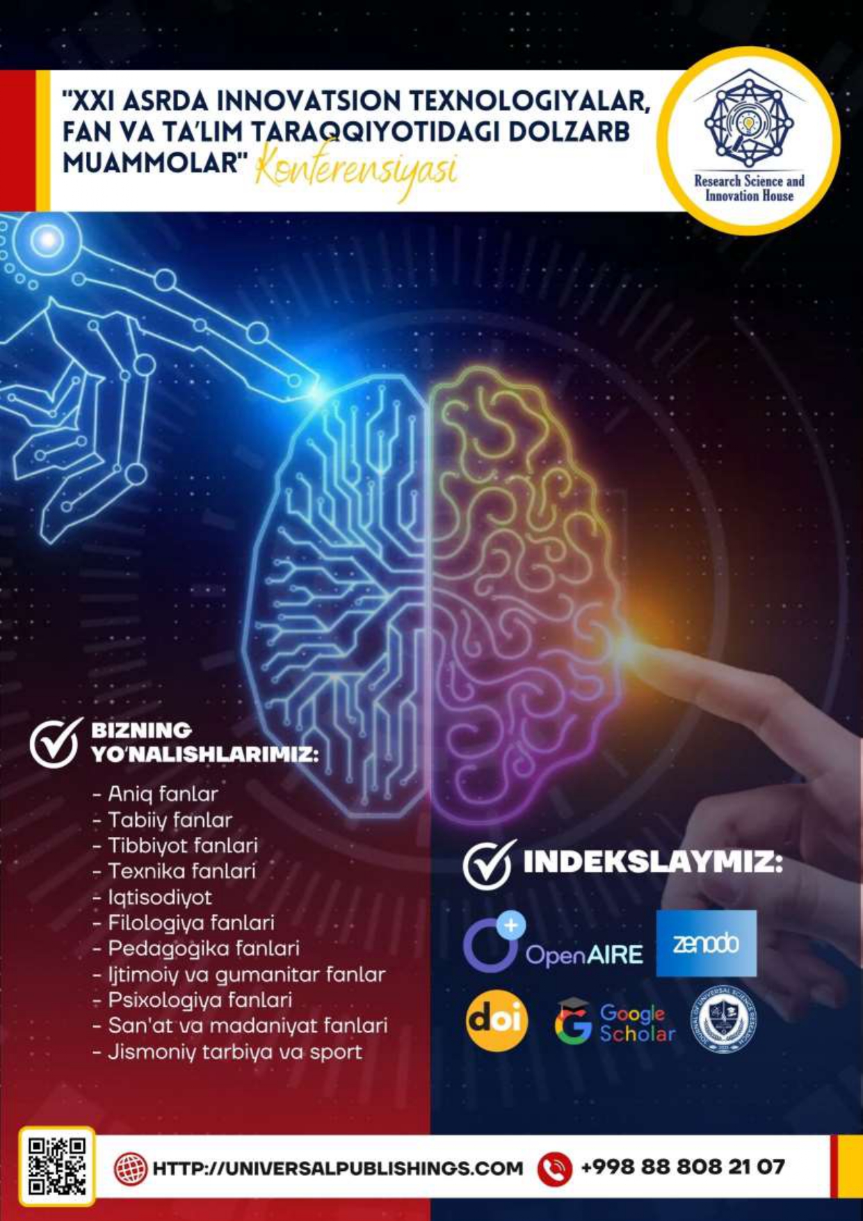 Vol. 4 No. 10 (2026): XXI ASRDA INNOVATSION TEXNOLOGIYALAR, FAN VA TA'LIM TARAQQIYOTIDAGI DOLZARB MUAMMOLAR